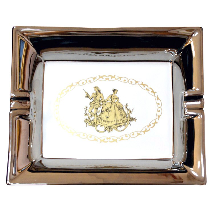 Пепельница из керамики Платиновая Bruno Costenaro 9/BP