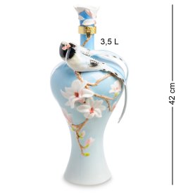 Графин из фарфора Голубые сороки