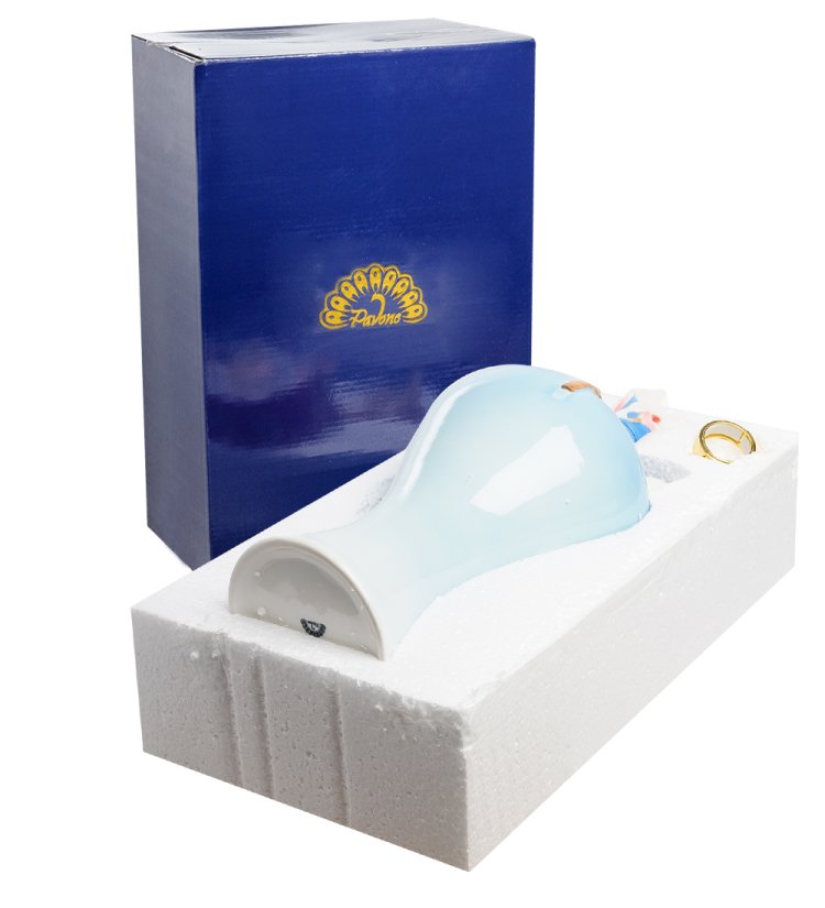 Графин из фарфора Голубые сороки Pavone FM-90/ 3, упаковочный вид