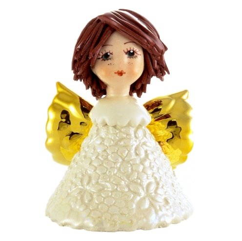 Статуэтка - колокольчик Ангел с темными волосами