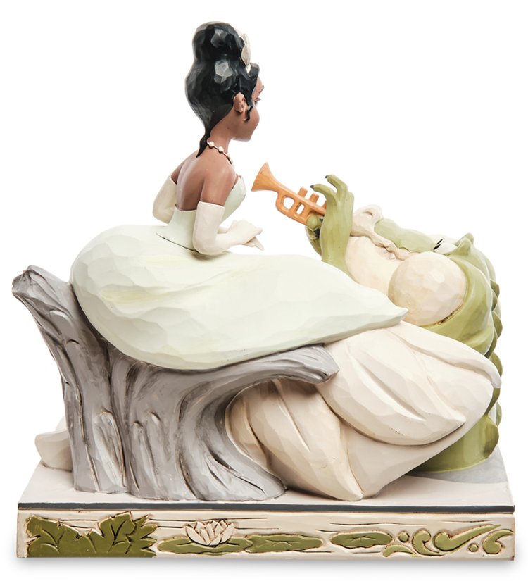 Статуэтка Принц-лягушка и принцесса Тиана Disney Traditions, оборотная сторона