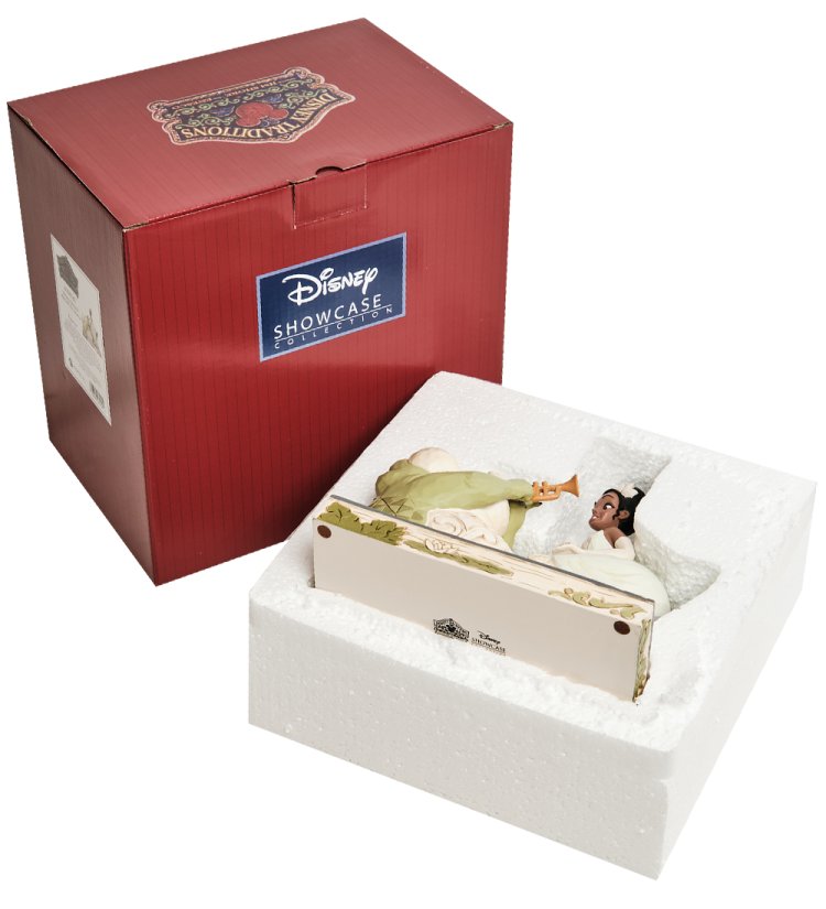 Статуэтка Принц-лягушка и принцесса Тиана Disney Traditions, упаковочный вид