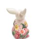 Статуэтка из фарфора Маленький Розовый Кролик в цветах Pavone JP-147/ 2, фотография со спины