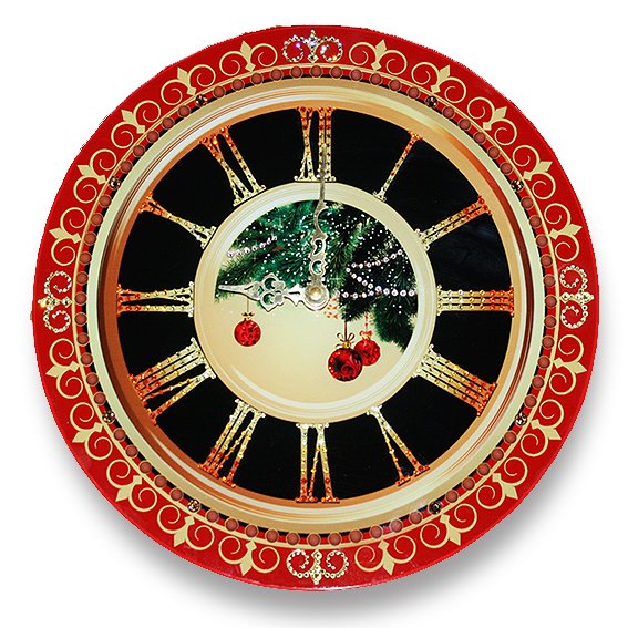 Часы с кристаллами Swarovski - Новогоднее настроение