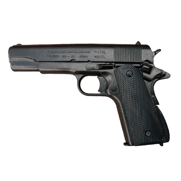 Макет Пистолета автоматический Кольт 45 калибра 1911 года Denix 1227