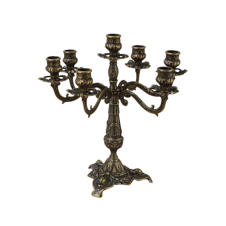 Канделябр на 7 свечей бутон, антик Alberti Livio AL-80-328-7-ANT