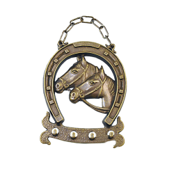 Ключница Подкова на цепочке, под бронзу