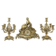 Бронзовые каминные часы с канделяюрами Маленькая Леди Bello De Bronze BP-27078-14073-D
