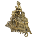 Бронзовые каминные часы с канделяюрами Маленькая Леди Bello De Bronze BP-27078-14073-D, фотография сбоку