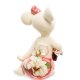 Статуэтка из фарфора Мышь с корзинкой цветов Pavone JP-121/14, фотография со спины