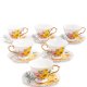 Набор для чая из фарфора на 6 персон Дольче Вита Pavone AS-85