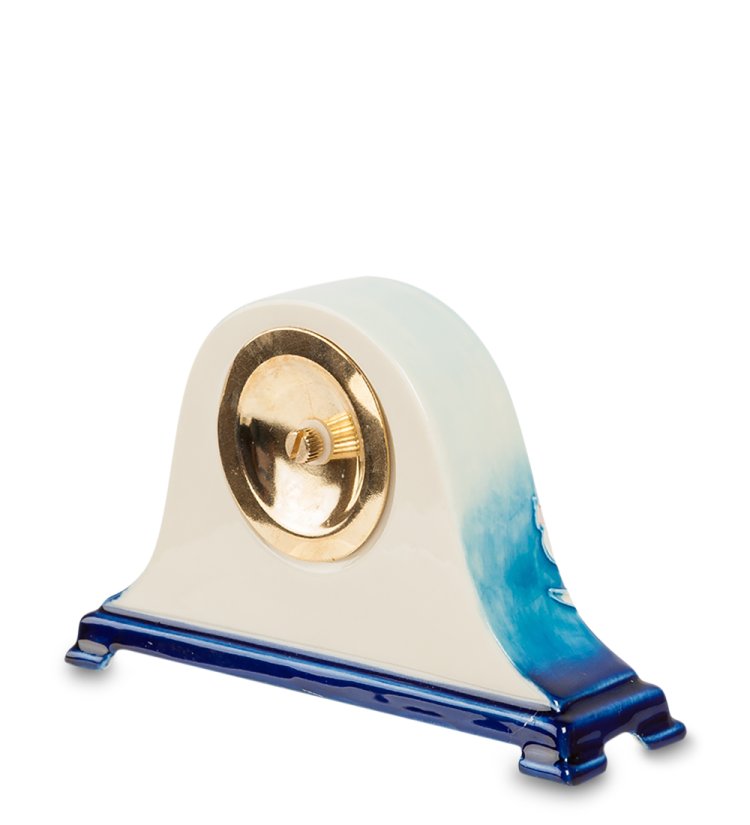 Настольные Часы из фарфора цветущая сакура Pavone JP-97/ 8, фотография сбоку