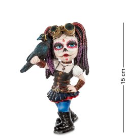 Статуэтка в стиле Фэнтези Девочка с вороном