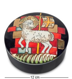 Шкатулка из фарфора Агнец Божий