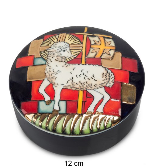 Шкатулка из фарфора Агнец Божий Pavone JP-40/ 2