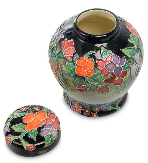 Бочонок с крышкой из фарфора Мир Цветов Pavone JP-800/ 2, разборный вид