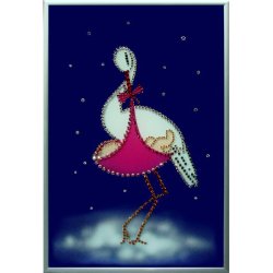 Картина Подарок родителям c кристаллами Swarovski