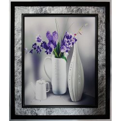 Картина Натюрморт Колокольчики c кристаллами Swarovski