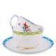 Детский набор посуды на 1 персону из фарфора Красивый Эльф Pavone JK-165, сборный вид