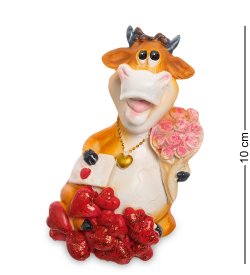 Статуэтка Символ 2021 года - Бык романтик с конвертом