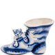 Статуэтка Сапожок с котиком Голубая гжель ГЛ-574