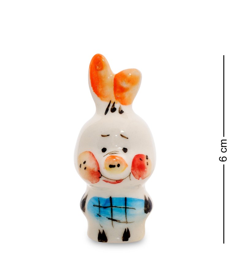 Фигурка Пятачок Цветная гжель ГЛ-489