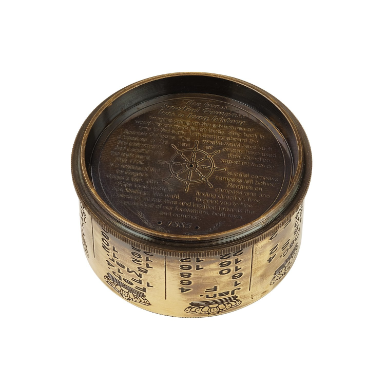 Компас с солнечными часами Drum Sundial Compass, упаковочный вид