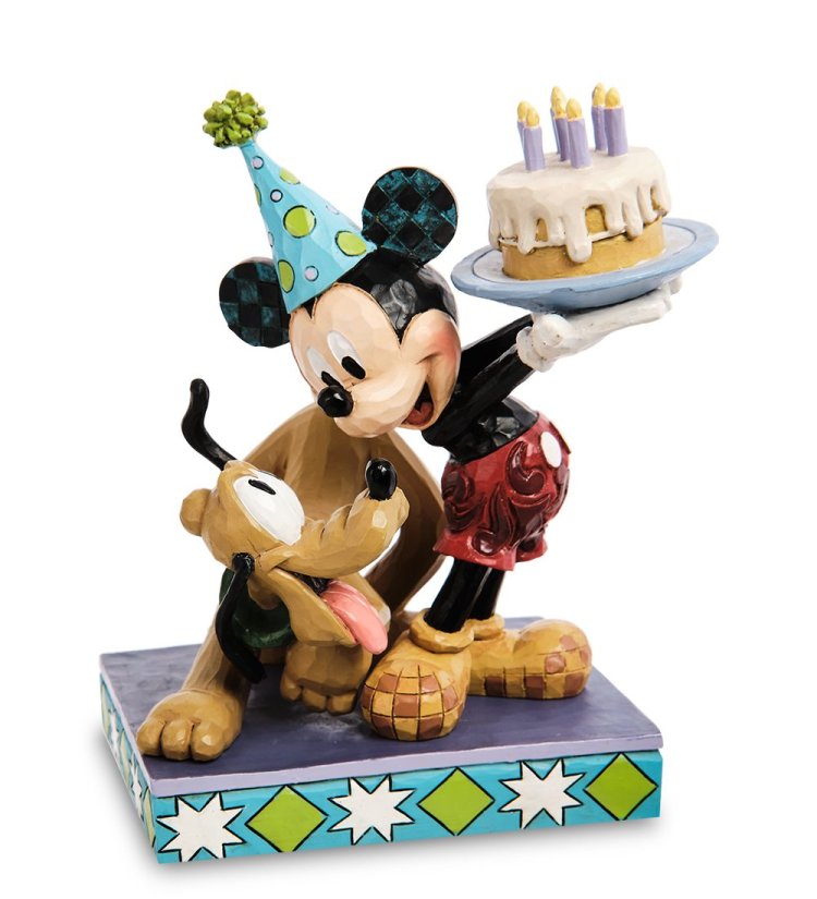 Статуэтка День рождения Плуто и Микки Мауса Disney Traditions