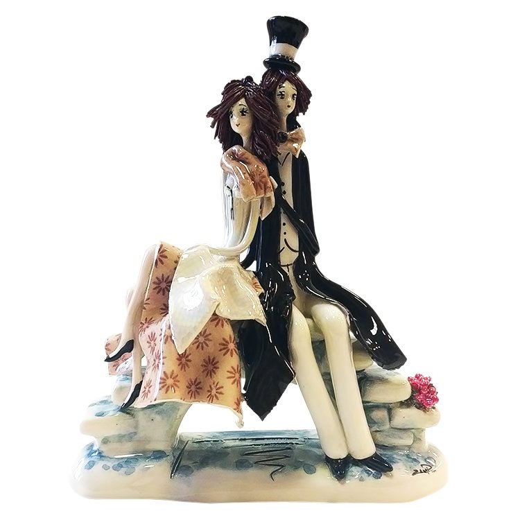 Статуэтка из фарфора Пара на мосту ZamPiva 70244