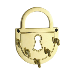 Ключница Амбарный замок, золотая