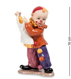 Статуэтка из фарфора Клоун фокусник с шариками