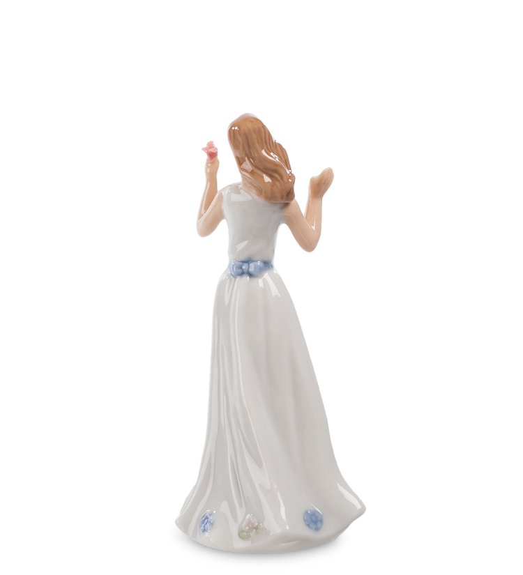 Статуэтка из фарфора Девушка с поднятыми руками Pavone CMS-20/42, фотография со спины