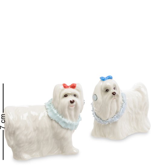 Набор соль-перец Пара белых собак Pavone CMS-14/24