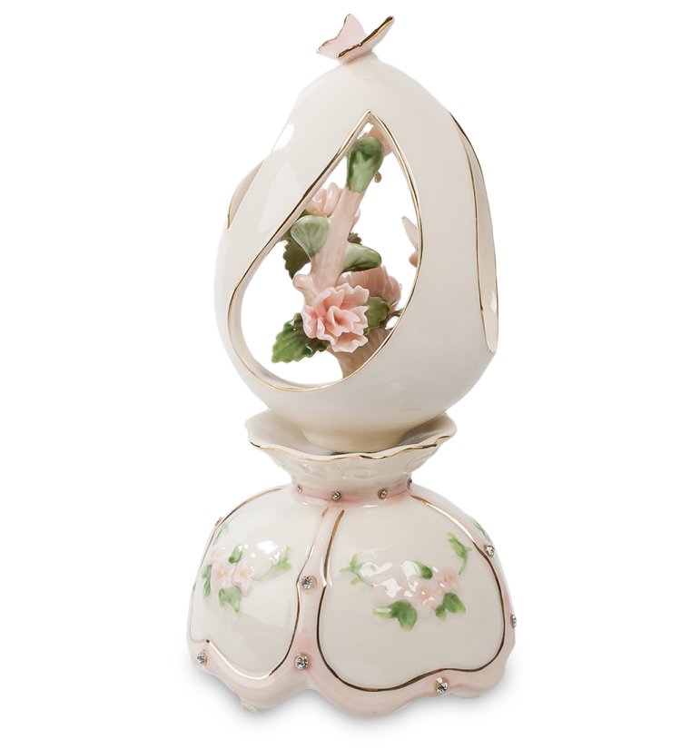 Музыкальная статуэтка из керамики Яйцо желаний Pavone CMS-15/22, фотография сбоку
