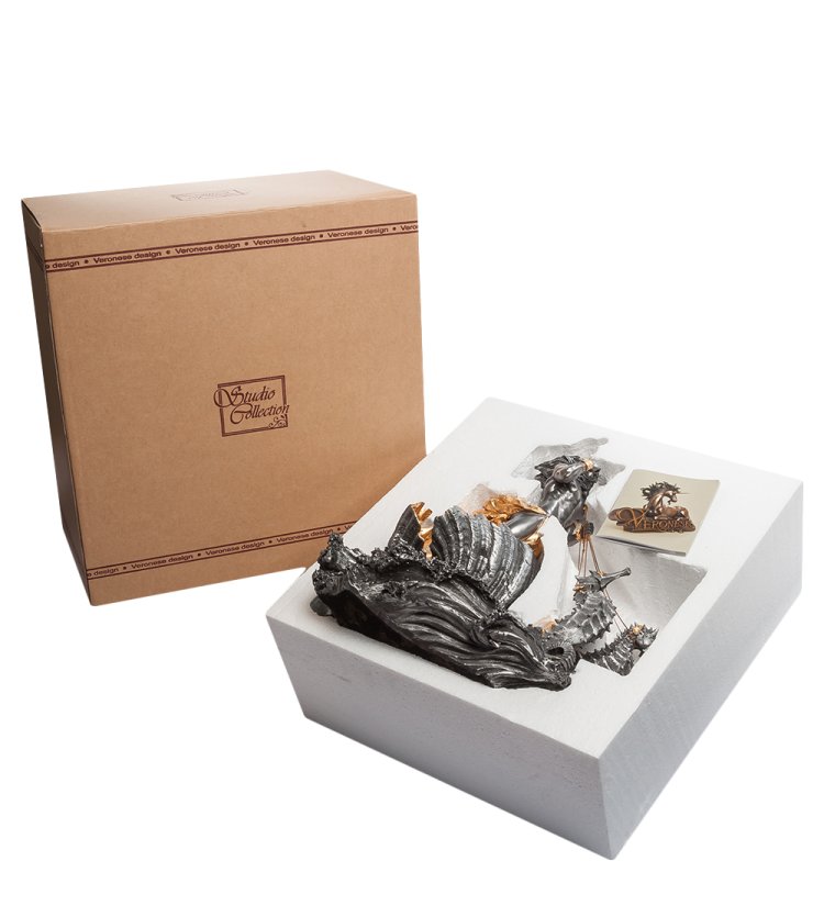 Статуэтка Посейдон в Морской Карете Veronese WS-01, упаковочный вид