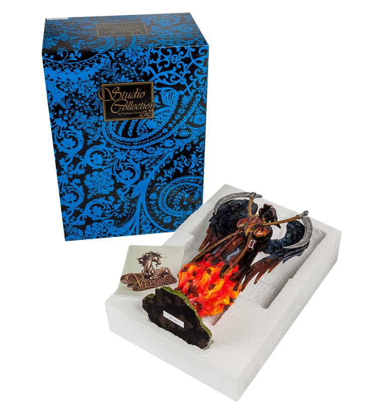 Статуэтка Ангел смерти в огне Veronese WS-665, упаковочный вид