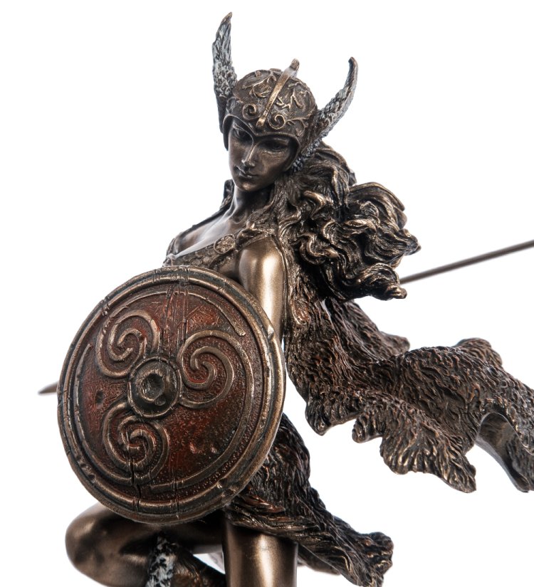 Статуэтка Дева-воительница Валькирия Veronese WS-1049, портретный вид