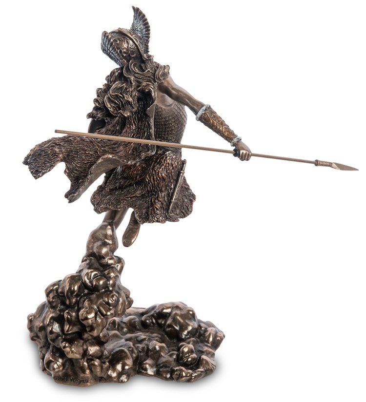 Статуэтка Дева-воительница Валькирия Veronese WS-1049, оборотная сторона