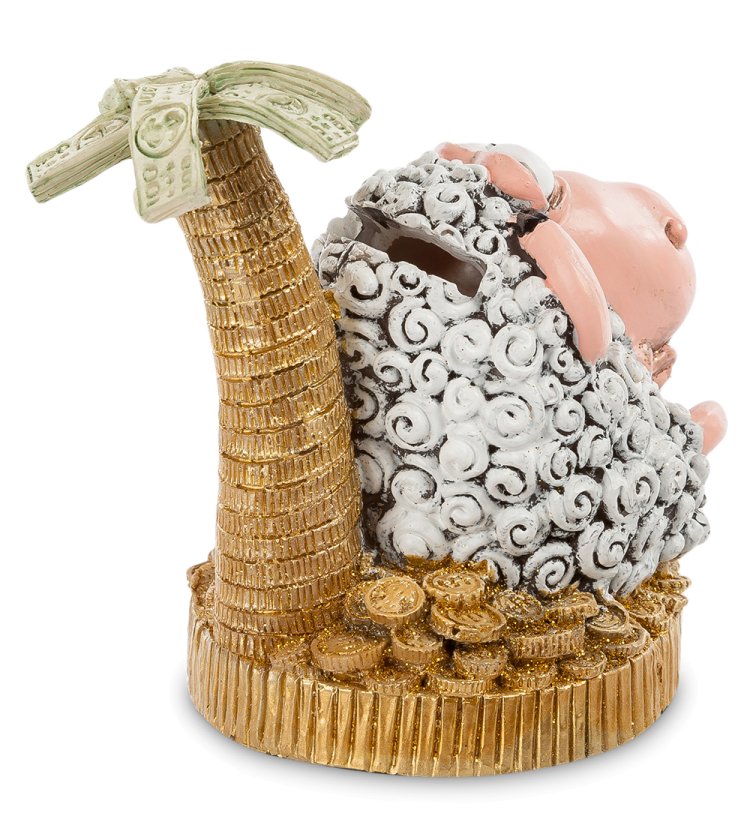 Фигурка-копилка Овца Денежная пальма The Comical World of Stratford RV-259, оборотная сторона