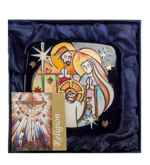 Шкатулка из фарфора Святое семейство Pavone JP-40/ 6, упаковочный вид