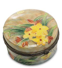 Шкатулка из фарфора Желтый Букет