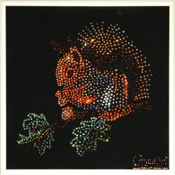 Картина Белочка c кристаллами Swarovski