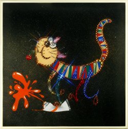 Картина Приколистка c кристаллами Swarovski