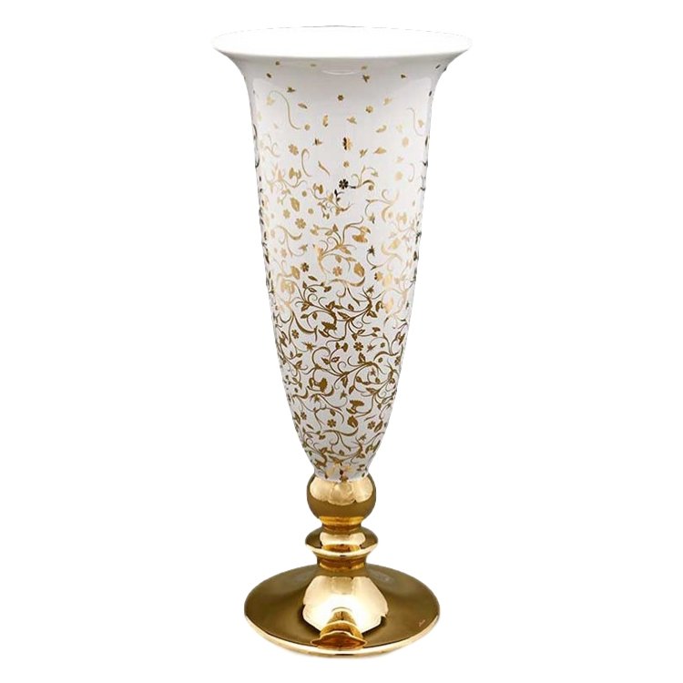 Ваза для цветов на ножке из керамики Vittoria