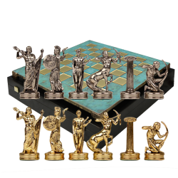 Шахматы на патинированной доске Греческая Мифология