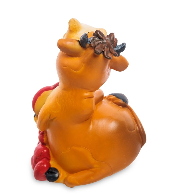 Статуэтка Бык романтик Скучаю по тебе - символ 2021 года AF-1011/2, фотография со спины