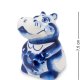 Фигурка Бегемотик Голубая гжель ГЛ-118 