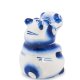 Фигурка Бегемотик Голубая гжель ГЛ-118, фотография со спины