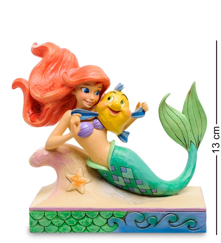 Статуэтка Ариэль и Флаундер - Веселые друзья Disney Traditions 904696