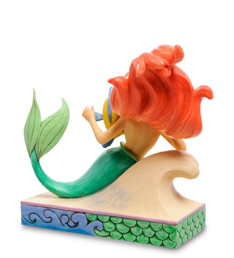 Статуэтка Ариэль и Флаундер - Веселые друзья Disney Traditions 904696, оборотная сторона